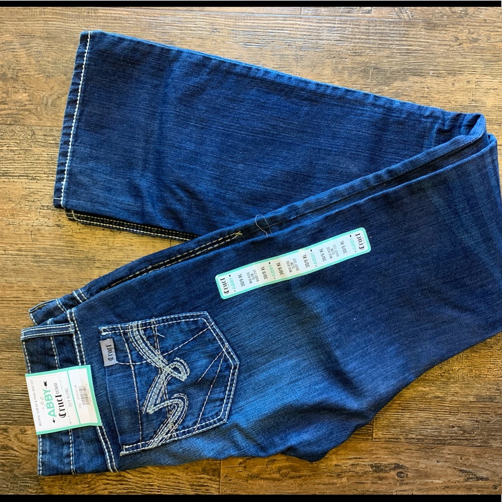 Cruel girl women’s jeans sz 30/9 XLONG bootcut NWT